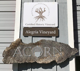Alegría Vineyard - Certified Historic Vineyard Alegría Vineyard - Certified Historic Vineyard