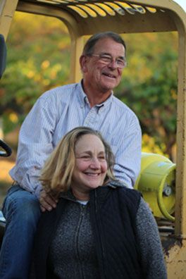 Bill and Betsy Bill and Betsy Nachbaur founded Alegria Vineyards to get back to their roots